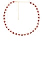 view 1 of 2 Heart To Heart Tennis Necklace in Red