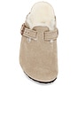 view 4 of 5 Kids Boston Suede Shearling Clog in Taupe & Natural