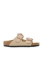 view 1 of 7 Arizona Kids Flower Buckle Sandal in Sandcastle