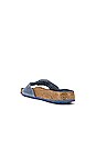 view 3 of 5 Madrid Big Buckle Sandal in Dusty Blue