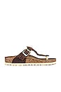 view 1 of 5 Gizeh Braid Oiled Leather Sandal in Cognac