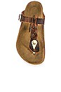 view 4 of 5 Gizeh Braid Oiled Leather Sandal in Cognac