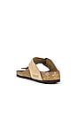 view 3 of 5 Gizeh Big Buckle Sandal in Sandcastle Nubuck