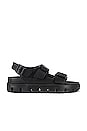 view 1 of 5 Milano Exquisite Chunky Sandal in Black Leather