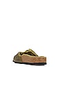 view 3 of 5 Madrid Big Buckle Shearling Sandal in Green Olive