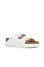 view 2 of 5 SANDALIA ARIZONA VEGAN PLATFORM in White