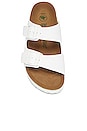 view 4 of 5 Arizona Faux Leather Platform Sandal in White
