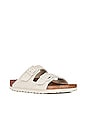 view 2 of 5 Arizona Soft Footbed Sandal in Antique White Suede