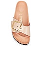 view 4 of 5 Madrid Big Buckle High Shine Sandal in Nude