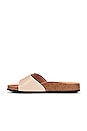 view 5 of 5 Madrid Big Buckle High Shine Sandal in Nude