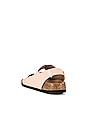 view 3 of 5 Milano Big Buckle High Shine Sandal in Nude