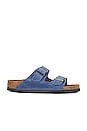 view 1 of 5 Arizona Soft Footbed Sandal in Dusty Blue
