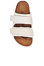 view 4 of 5 Uji Sandal in Antique White Suede & Nubuck