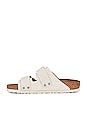 view 5 of 5 Uji Sandal in Antique White Suede & Nubuck