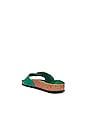 view 3 of 5 Madrid Big Buckle Sandal in High Shine Digital Green Leather