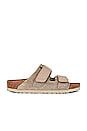 view 1 of 5 Uji Sandal in Taupe Suede & Nubuck