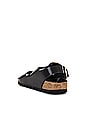 view 3 of 5 Milano Big Buckle High Shine Sandal in Black