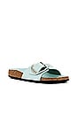 view 2 of 5 Madrid Big Buckle High Shine Sandal in Surf Green