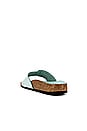view 3 of 5 Madrid Big Buckle High Shine Sandal in Surf Green