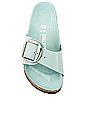 view 4 of 5 Madrid Big Buckle High Shine Sandal in Surf Green