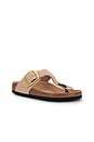 view 2 of 5 Gizeh Big Buckle High Shine Sandal in Nude