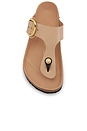 view 4 of 5 Gizeh Big Buckle High Shine Sandal in Nude