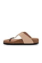 view 5 of 5 Gizeh Big Buckle High Shine Sandal in Nude