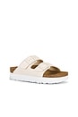 view 2 of 5 Arizona Platform Faux Leather Sandal in Eggshell