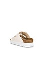 view 3 of 5 Arizona Platform Faux Leather Sandal in Eggshell
