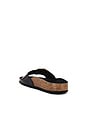 view 3 of 5 Madrid Big Buckle Sandal in High Shine Black