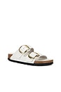 view 2 of 5 Arizona Hammered Big Buckle Sandal in Antique White