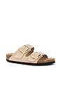 view 2 of 5 Arizona Big Buckle Sandal in High Shine New Beige