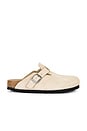 view 1 of 5 Boston Soft Footbed Clog in Oyster Suede Tonal