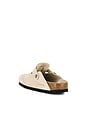 view 3 of 5 Boston Soft Footbed Clog in Oyster Suede Tonal