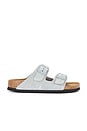 view 1 of 5 Arizona Soft Footbed Sandal in Pure Sage Suede