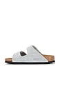 view 5 of 5 Arizona Soft Footbed Sandal in Pure Sage Suede