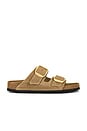 view 1 of 5 Arizona Big Buckle Sandal in Tobacco Brown