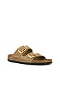 view 2 of 5 Arizona Big Buckle Sandal in Tobacco Brown