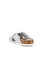 view 3 of 5 Siena Big Buckle Sandal in Washed Metallic White
