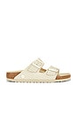 view 1 of 5 Arizona Woven Embossed Sandal in Ecru