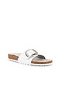 view 2 of 5 Madrid Big Buckle Sandal in White