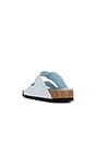view 3 of 5 Arizona Big Buckle Sandal in High Shine Baby Blue Leather