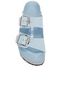 view 4 of 5 Arizona Big Buckle Sandal in High Shine Baby Blue Leather