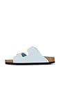 view 5 of 5 Arizona Big Buckle Sandal in High Shine Baby Blue Leather