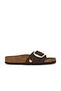 view 1 of 5 Madrid Big Buckle Raffia Sandal in Carafe