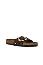 view 2 of 5 Madrid Big Buckle Raffia Sandal in Carafe
