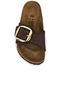 view 4 of 5 Madrid Big Buckle Raffia Sandal in Carafe
