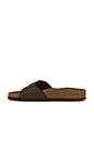 view 5 of 5 Madrid Big Buckle Raffia Sandal in Carafe