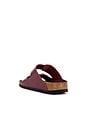 view 3 of 5 Arizona Hammered Big Buckle Sandal in High Shine Zinfandel Leather
