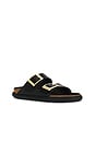 view 2 of 5 Arizona Droplet Buckle Sandal in Black